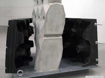 BigRep 3D打印塑料模具铸造智能混凝土墙体